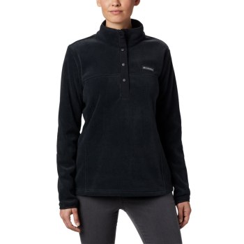 Columbia Benton Springs Half Snap Petite, Pullover Negros Para Mujer | 640723-SDK